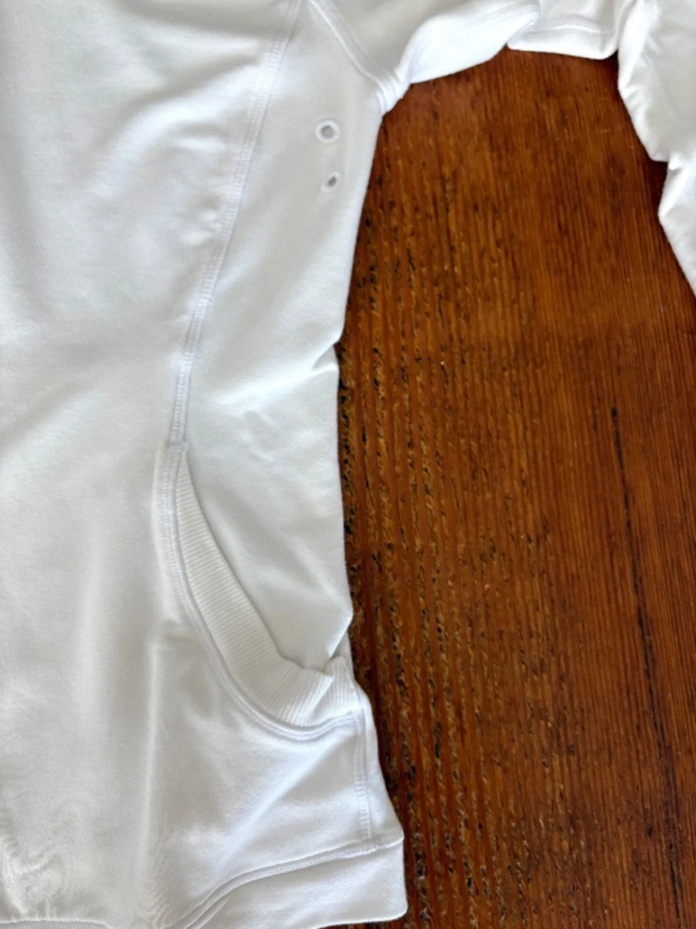 Y2K Lululemon White Soft Jacket, Thumb Holes, Pockets, Size 6, Zippered